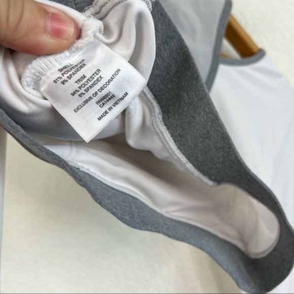 MPG White Barre 2.0 Crop Top Layered Mesh - Picture 4 of 11